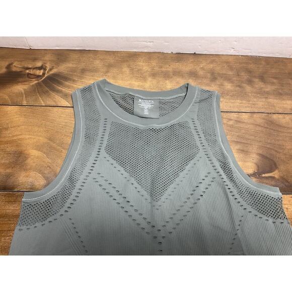 Athleta Green Oxygen Seamless Active Tank Top Women’s Size XL - Picture 2 of 7